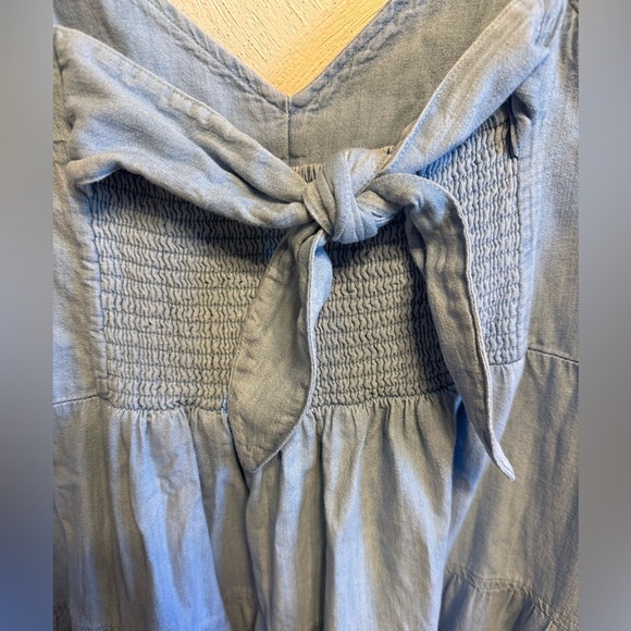 Old Navy Women's Denim Chambray Tiered Maxi Dress. Size XL - Picture 7 of 8
